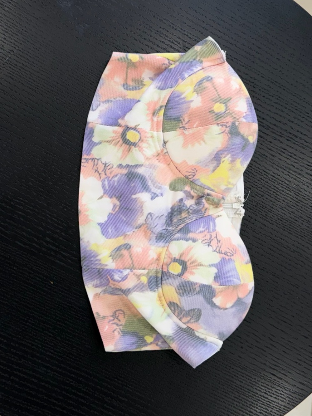 Revolve Strapless Floral Bustier Top - Lavender Pink - Picture 8 of 10